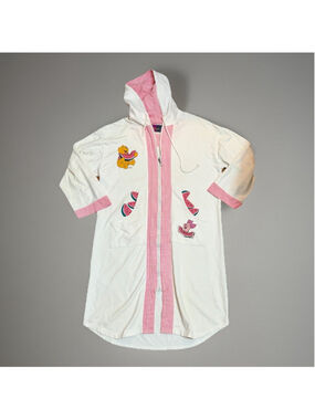 Vintage 90s Disney Winnie the Pooh Watermelon Zip Lounge Robe - Size M